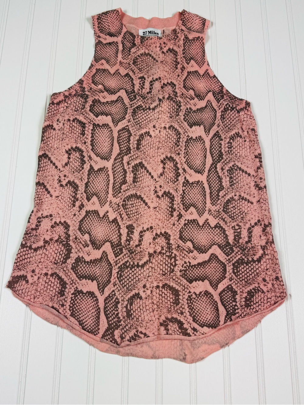 27 Miles Malibu Mischa Snake Print Knit Tank XS NWT